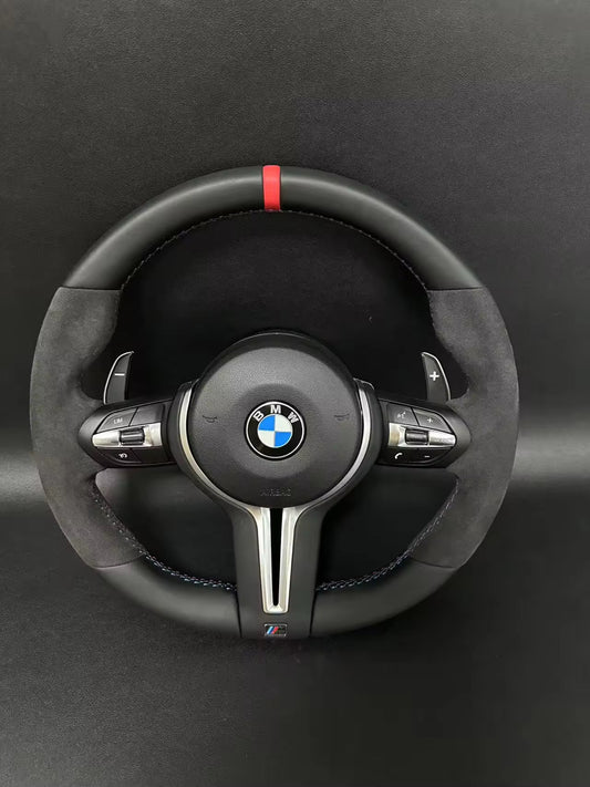 BMW sportlenkrad alcantara rot