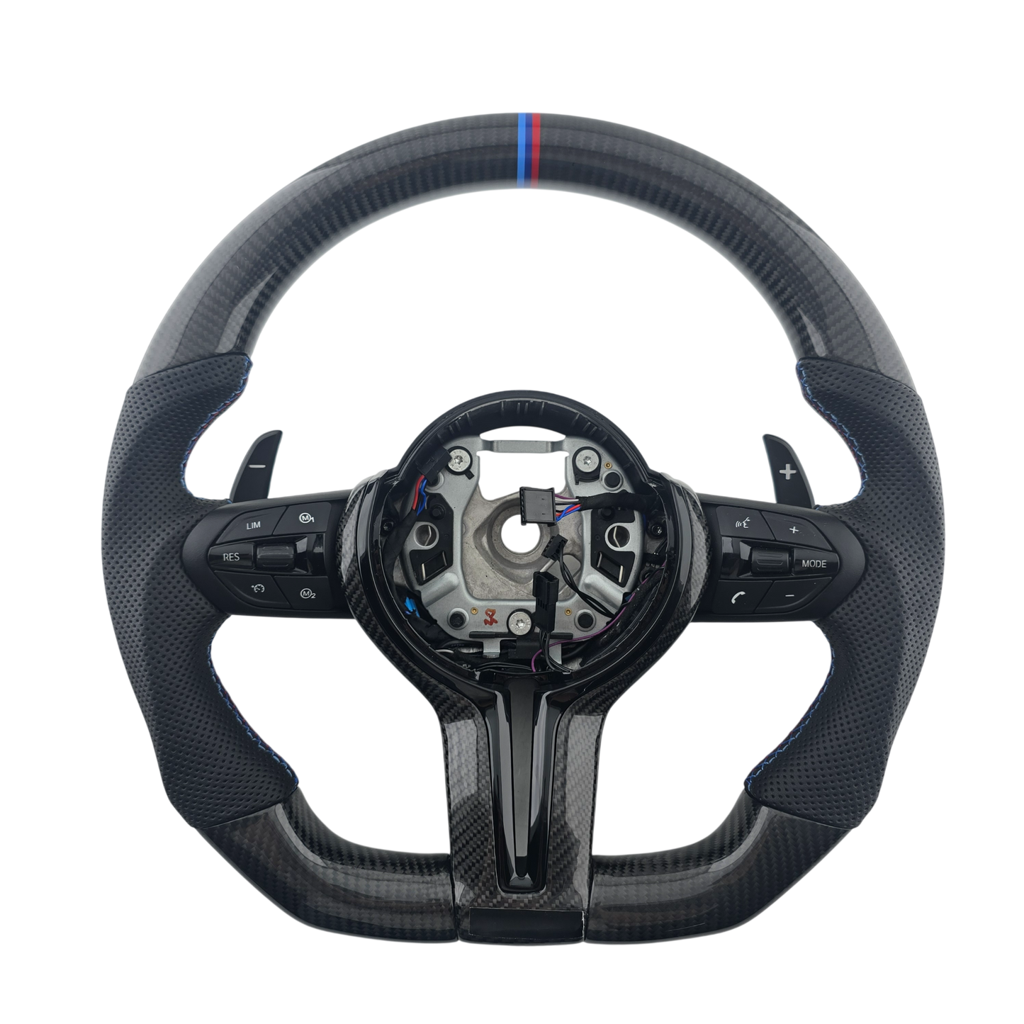 BMW F-Reihe Custom Lenkrad – Vollcarbon, perforiertes Leder