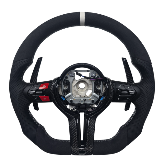 BMW F-Reihe Custom Lenkrad – Alcantara, Carbon & perforiertes Leder