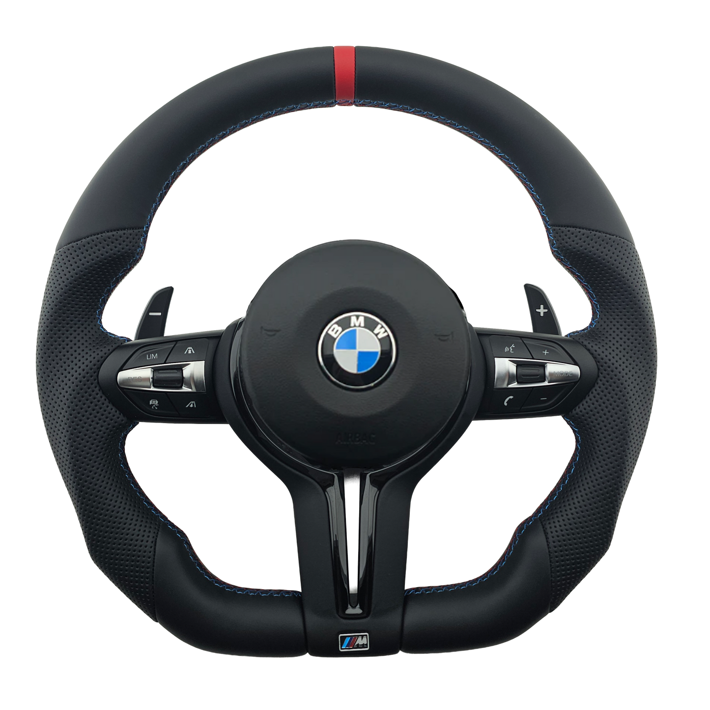 BMW Lenkrad – Vollleder mit roter 12 Uhr Markierung